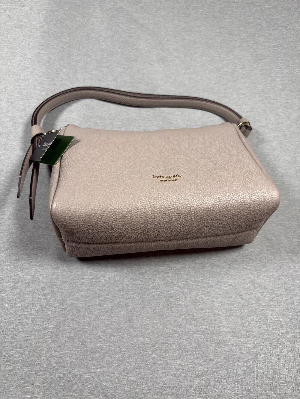Kate Spade New York Knott KB982 Warm Taupe Pebbled Leather Crossbody Bag